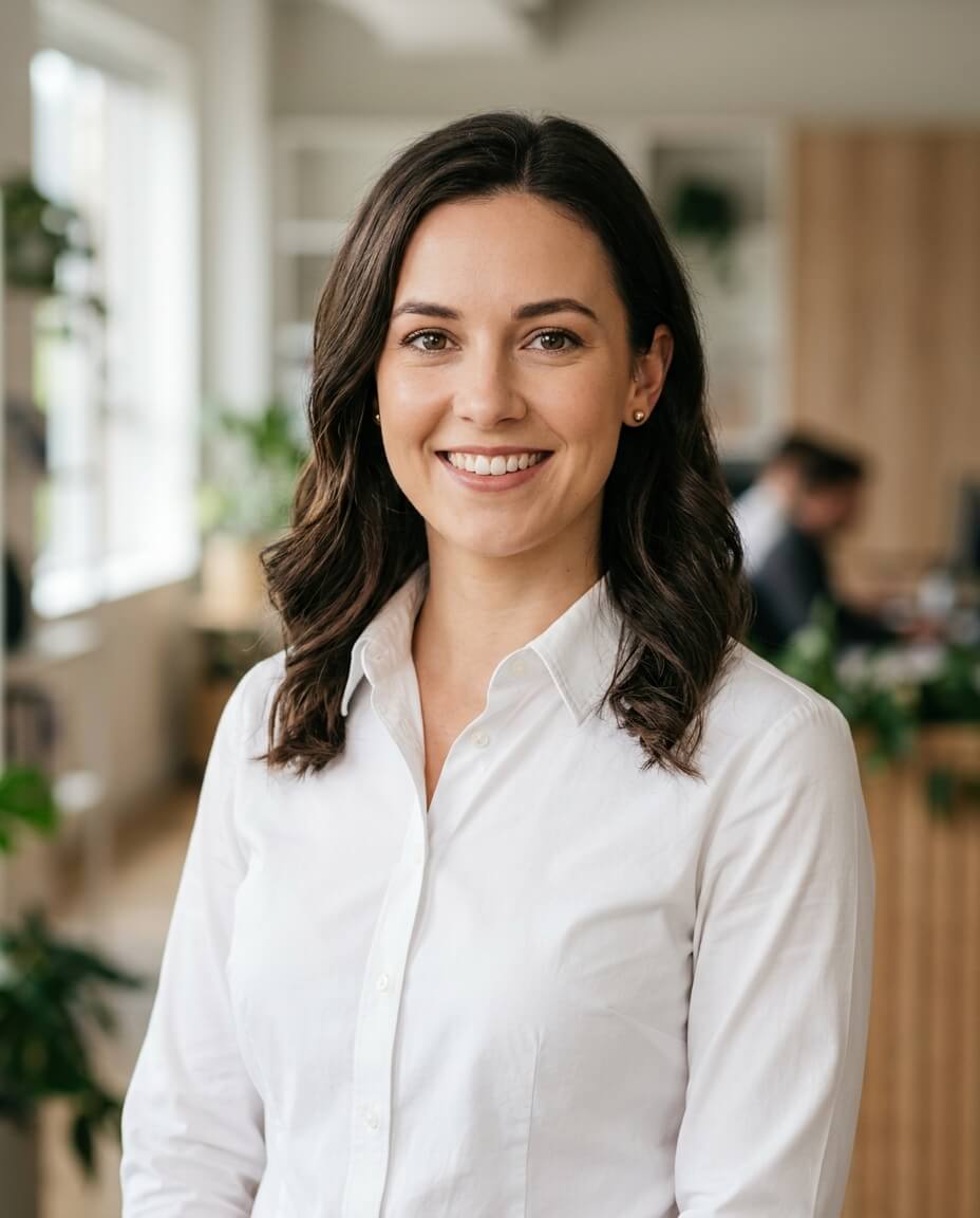 White Shirt headshot example