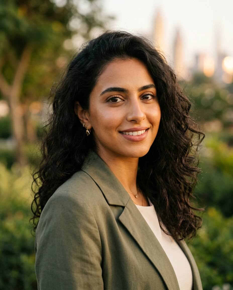 Model headshot example