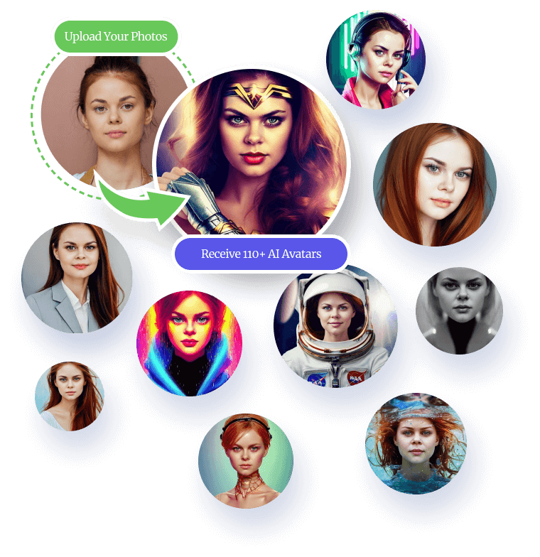 Make your new avatar with AI - preview