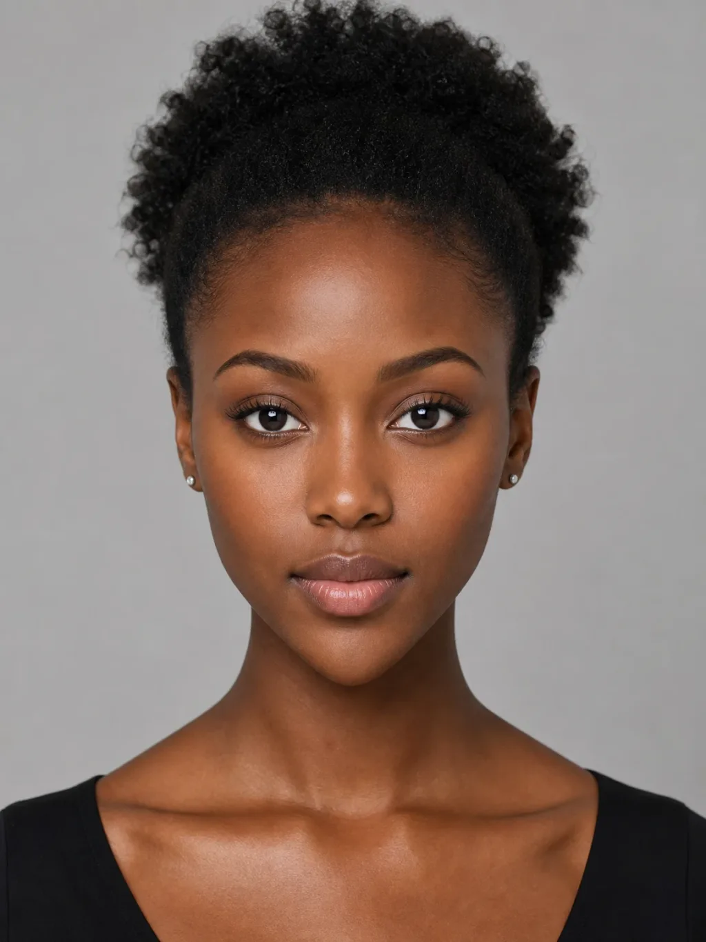 Heart face shape — women example