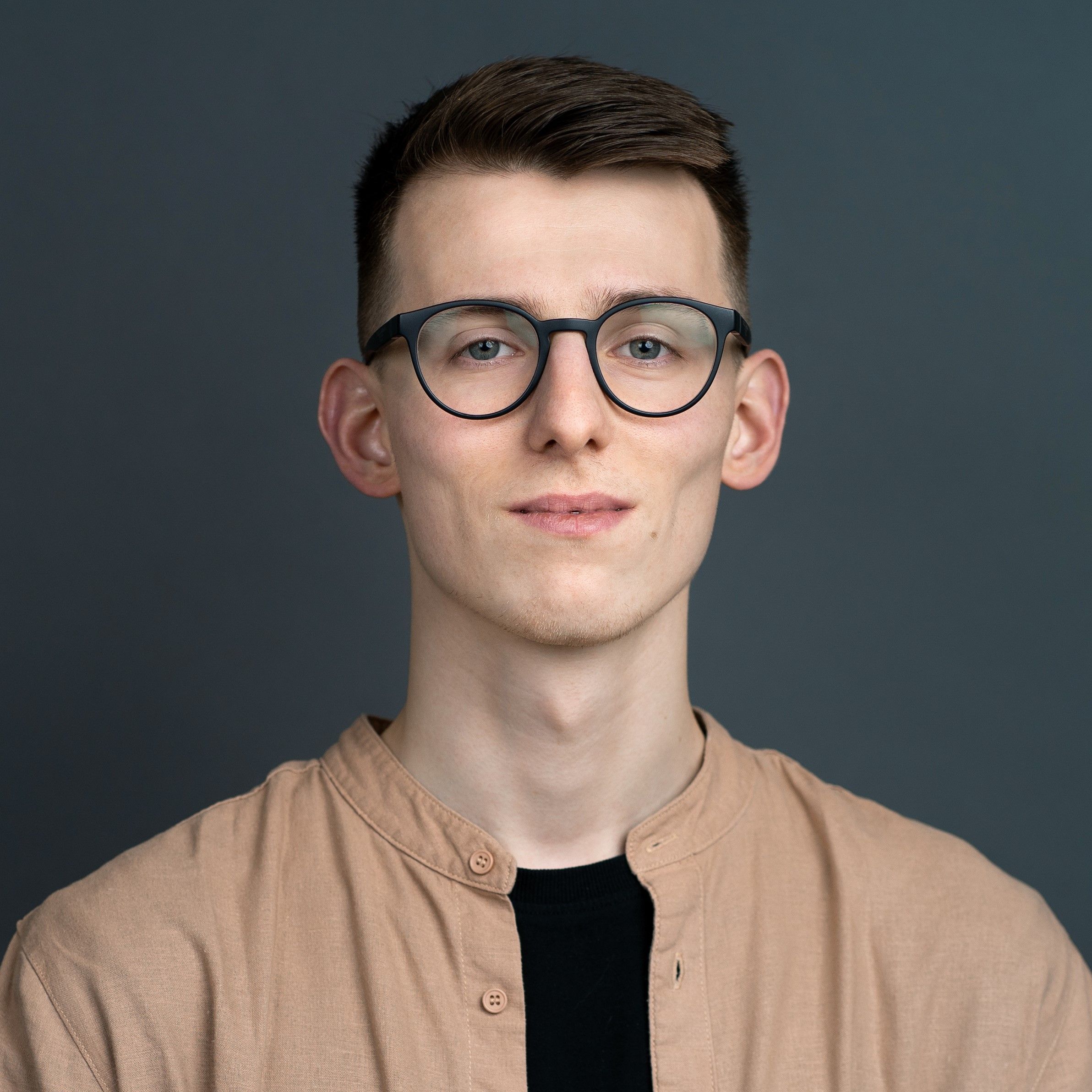 After: professional LinkedIn profile picture with clean background