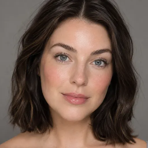AI Generated Clean Girl Aesthetic makeup style