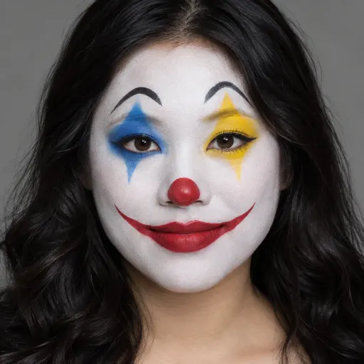 AI Generated Clown Makeup makeup style