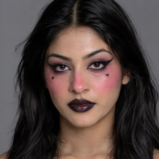 AI Generated E-Girl Makeup makeup style