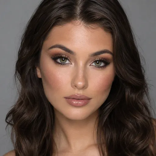 AI Generated Glam & Soft Glam makeup style